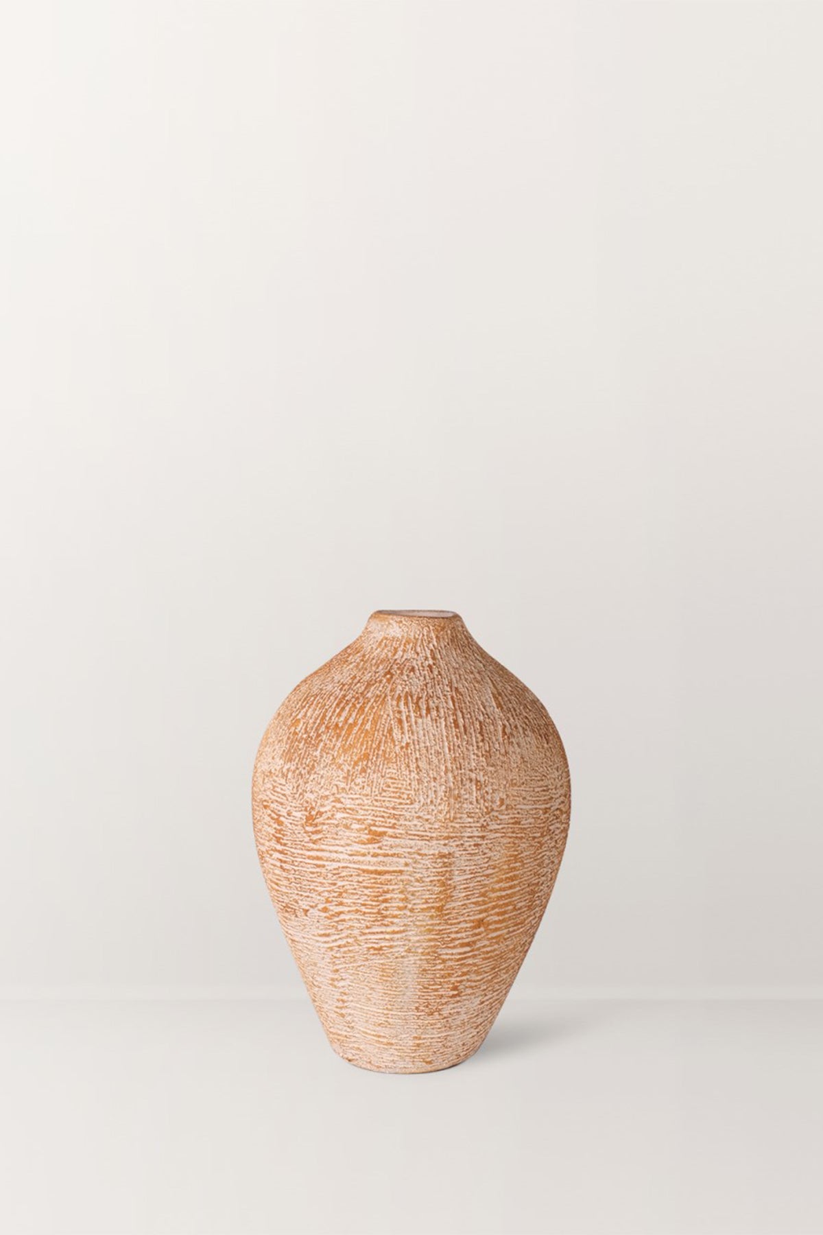 Ossa Dokulu Terracotta Vazo – Doğal Terracotta