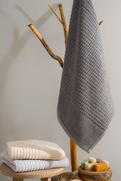 Dalga 3’lü Yüz Havlusu Seti – 50×90