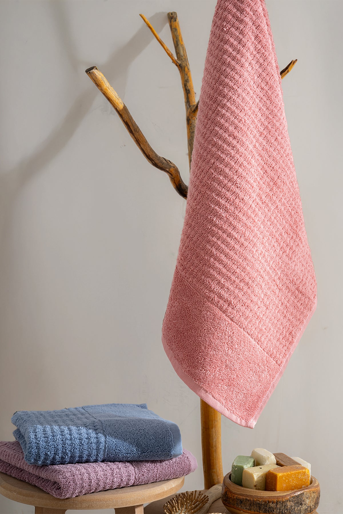 Dalga 3’lü Yüz Havlusu Seti – 50×90