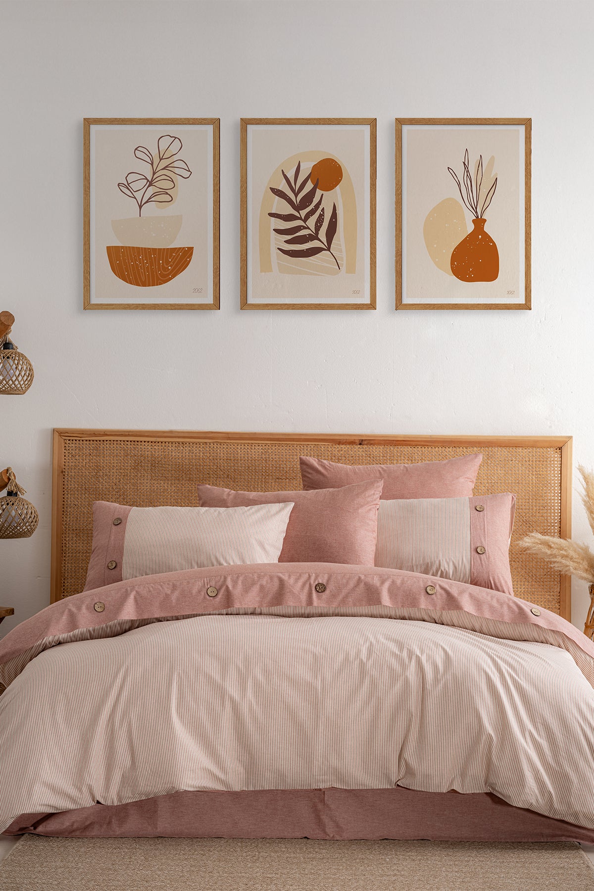 Linea Çift Kişilik Nevresim Takımı – Gri (200×220)